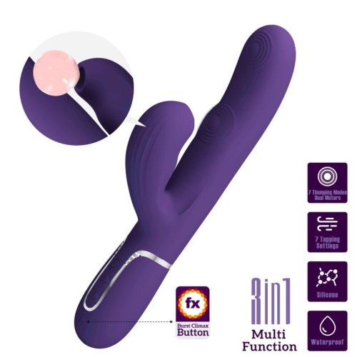 Pretty Love Pearl G-Spot Vibrator 3-In-1 Purple - Ultimate Pleasure