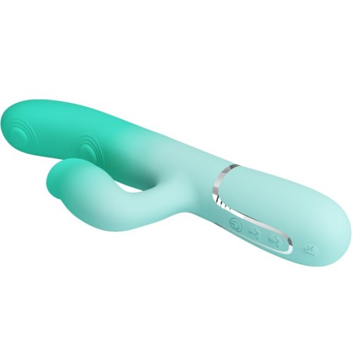 Pretty Love Gigi Rabbit Vibrator Aqua Green