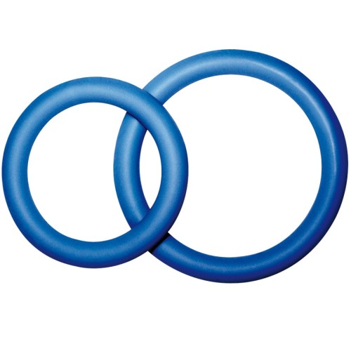 Blue Penis Rings - Size M - Enhanced Pleasure