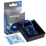 Blue Penis Rings - Size M - Enhanced Pleasure