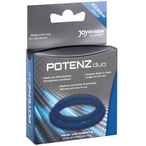 Blue Penis Rings - Size M - Enhanced Pleasure