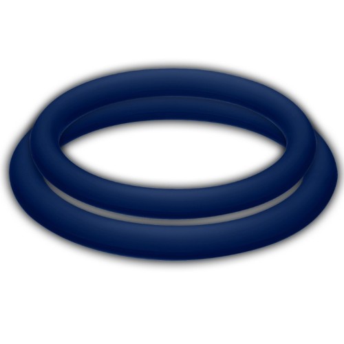 Blue Penis Rings - Size M - Enhanced Pleasure
