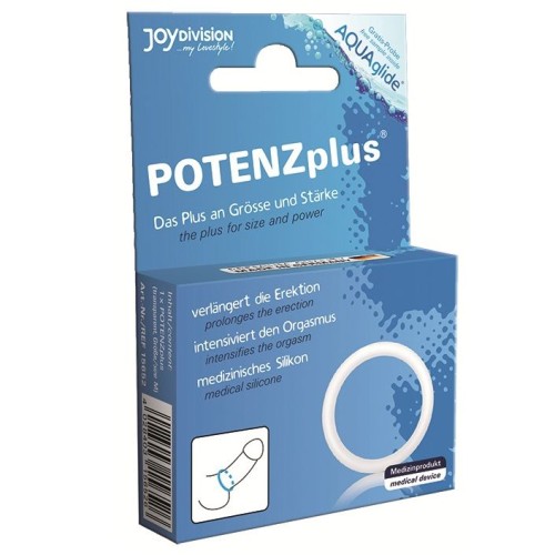 Plus Medical Grade Silicone Penis Ring White S - Enhance Erection
