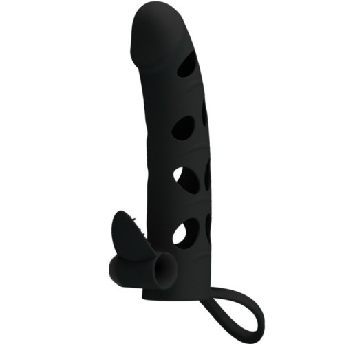 Pretty Love Vibrating Silicone Sleeve 6 Inch