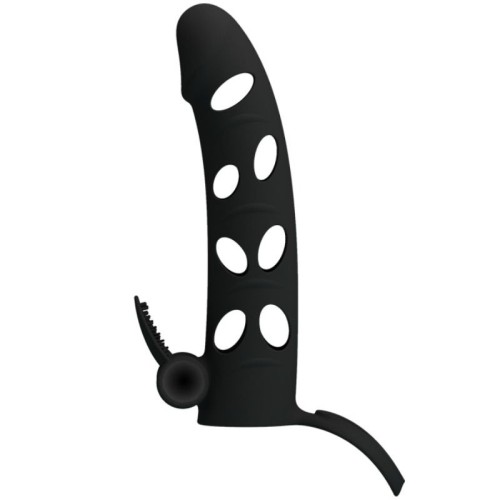 Pretty Love Vibrating Silicone Sleeve 6 Inch