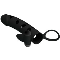 Pretty Love Vibrating Silicone Sleeve 6 Inch