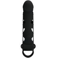 Pretty Love Vibrating Silicone Sleeve 6 Inch
