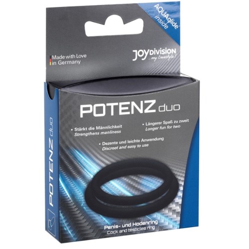 Potenz Penis Enhancement Rings Black - M - Strength & Pleasure