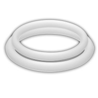White Penis Rings - M
