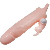 Baile Brave Man Penis Sleeve with Rabbit Vibrator - Enhanced Pleasure