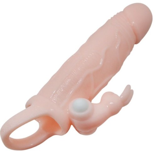 Baile Brave Man Penis Sleeve with Rabbit Vibrator - Enhanced Pleasure