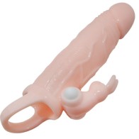 Baile Brave Man Penis Sleeve with Rabbit Vibrator - Enhanced Pleasure