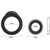 Manhood Silicone Ring Set for Enhanced Pleasure