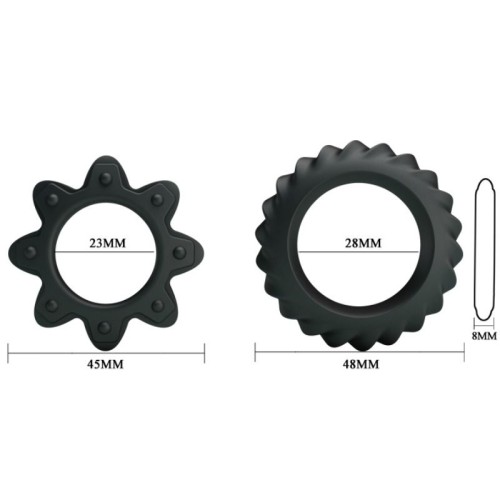 Flowering Silicone Ring Set for Enhanced Pleasure