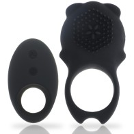 Colosseo Anillo Control Remoto Negro para Placer Mejorado