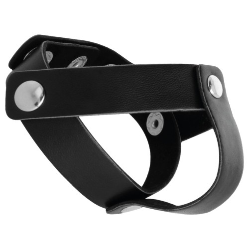 Premium Leather Penis and Testicle Ring