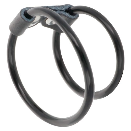 Darkness Double Flexible Ring for Men - Prolonged Pleasure