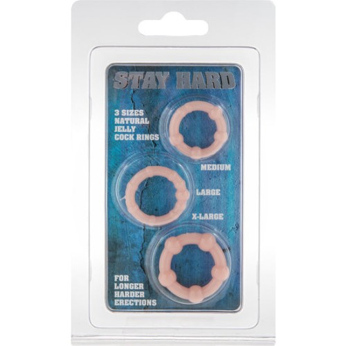 Stay Hard Three Penis Rings - Enhance Your Pleasure