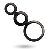 Set Anillos Pene y Testículos Ahumado para Placer Intensificado