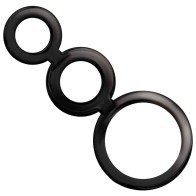Set Anillos Pene y Testículos Ahumado para Placer Intensificado