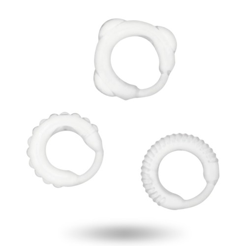 Set of 3 Clear Penis Pleasure Rings