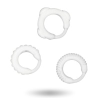 Set of 3 Clear Penis Pleasure Rings