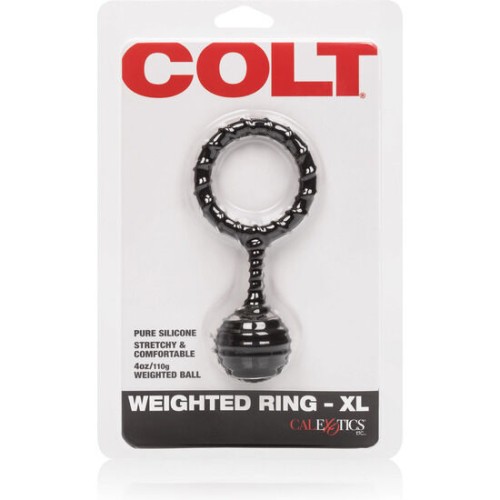 Colt XL Silicone Cock Ring with Weights for Enhanced Erections