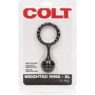Colt XL Silicone Cock Ring with Weights for Enhanced Erections