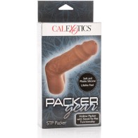 Brown Pee Packer Penis Sleeve for Enhanced Pleasure