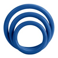Set of Three Blue Rings for Erection