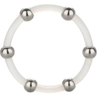 Anillo De Silicona Con Cuentas De Acero