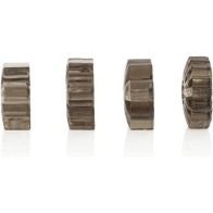 Basic Essentials 4 Ring Penis Enhancers for Maximum Pleasure