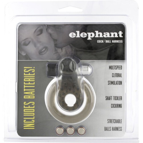 Vibrating Ring with Elephant Stimulator for Couples