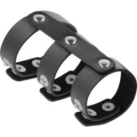 Darkness Double Penile and Testicle Adjustable Ring