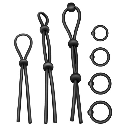 Addicted Toys 7 Flexible Silicone Ring Kit for Enhanced Pleasure