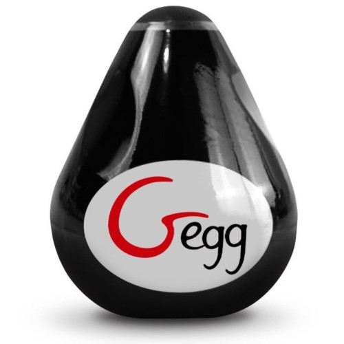 Textured Reusable Black Masturbator Egg for Intense Pleasure
