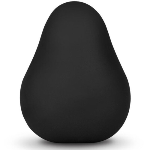 Textured Reusable Black Masturbator Egg for Intense Pleasure