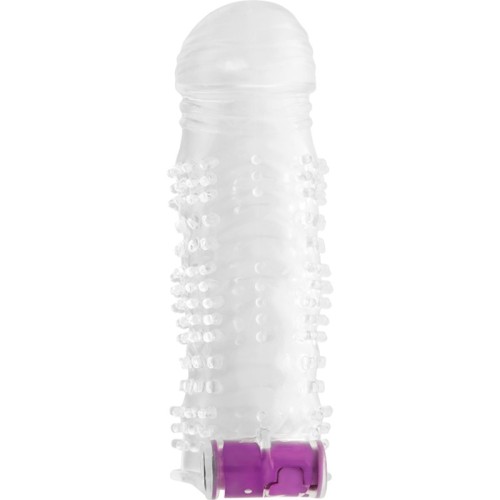Textured Penis Sleeve with Vibrating Bullet