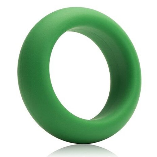 Medium Tightness Green Silicone Ring for Enhanced Pleasure