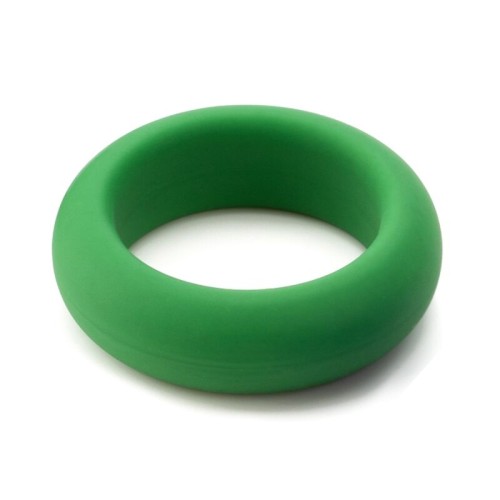 Medium Tightness Green Silicone Ring for Enhanced Pleasure