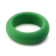 Medium Tightness Green Silicone Ring for Enhanced Pleasure