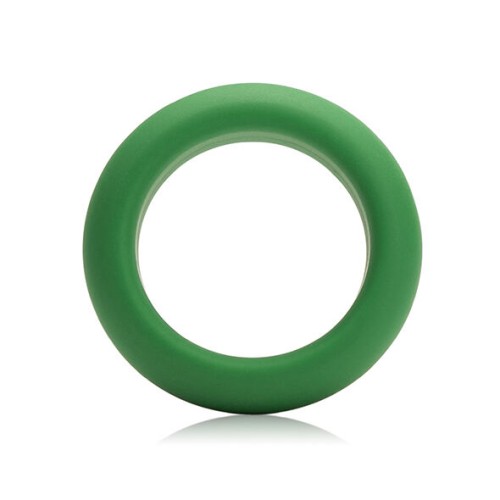 Medium Tightness Green Silicone Ring for Enhanced Pleasure