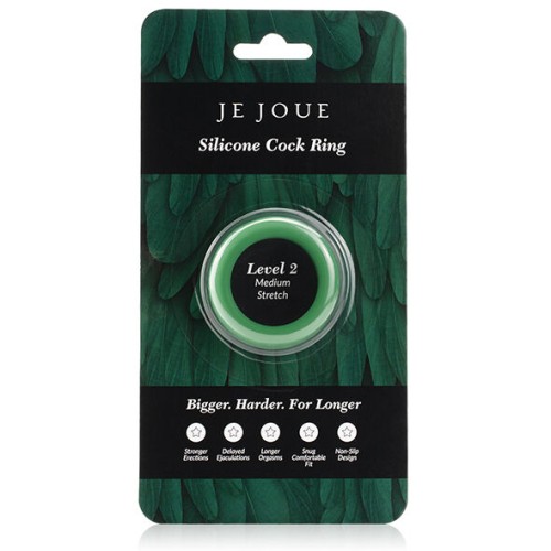 Medium Tightness Green Silicone Ring for Enhanced Pleasure