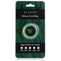 Medium Tightness Green Silicone Ring for Enhanced Pleasure
