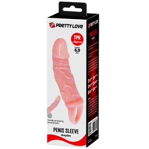 Penis Extension Sleeve with Testicle Strap