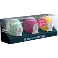 Satisfyer 3 Exciting Masturbation Eggs - Variety Pack