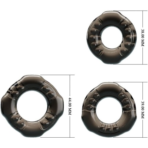 Yvonne Set of 3 Cock Rings for Men