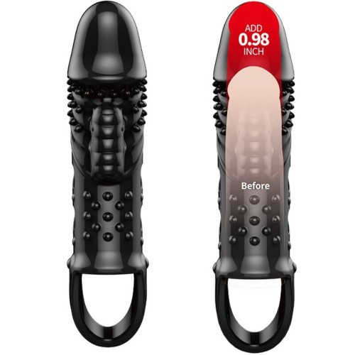 Funda Vibradora para Pene Cecelia Negra