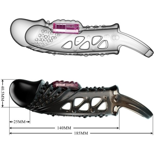 Funda Vibradora para Pene Cecelia Negra