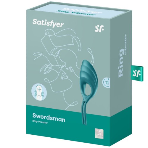 Swordsman Green Vibrating Ring for Couples